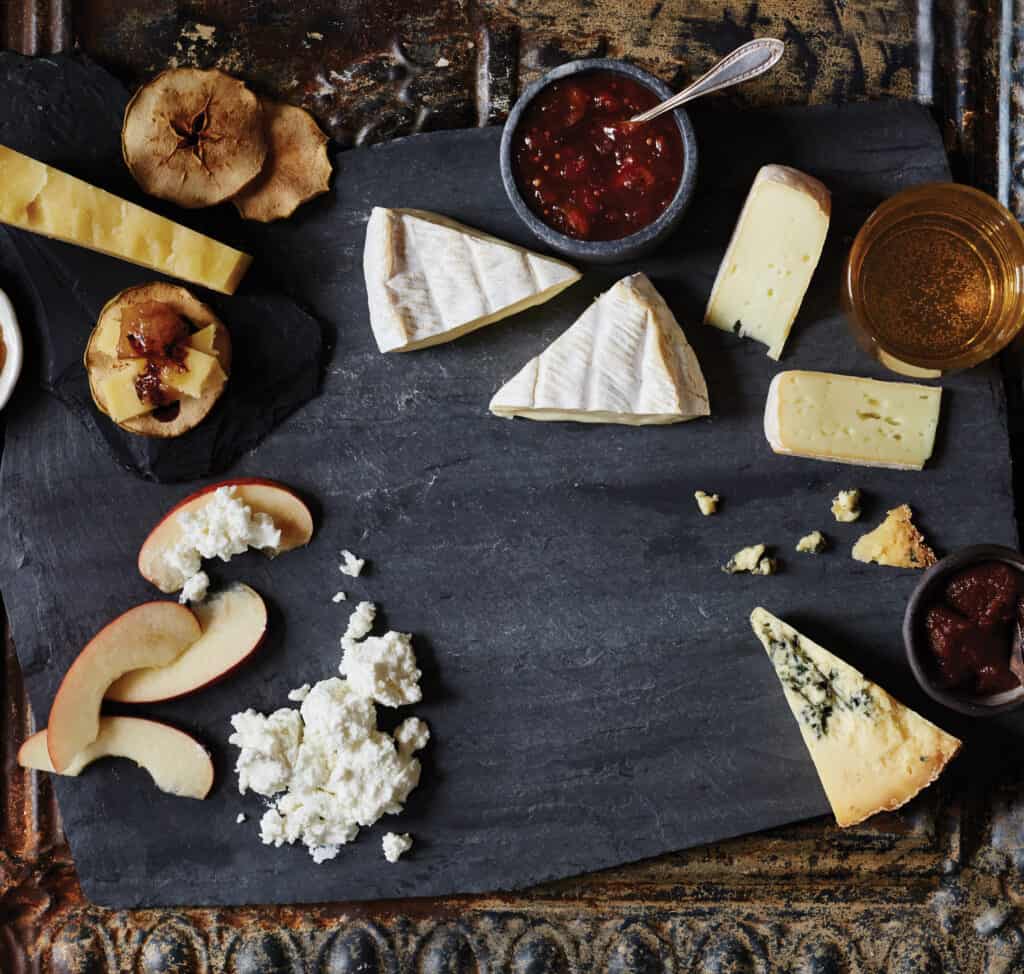 Apples and Cheese Plate