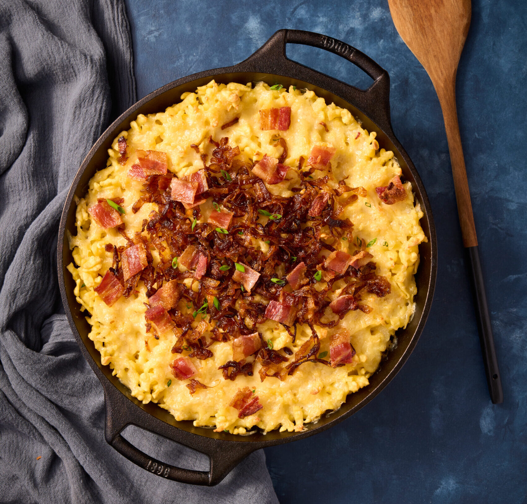 Raclette and Onion Käsespätzle